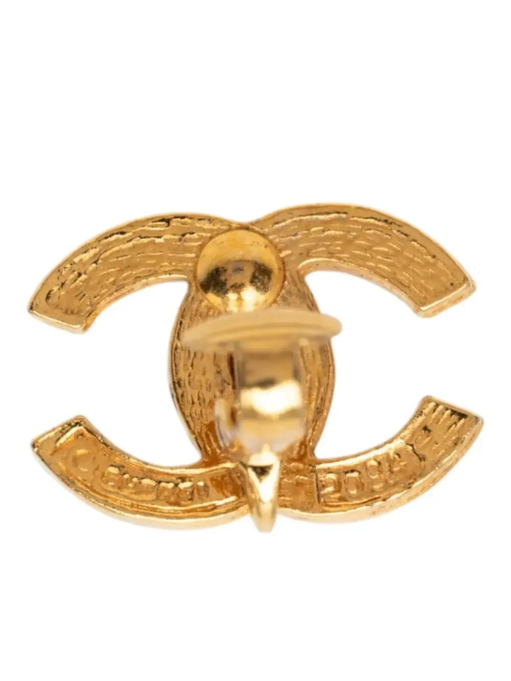 Chanel Cc Logo Clip-On Earrings Gold- #327488C65B